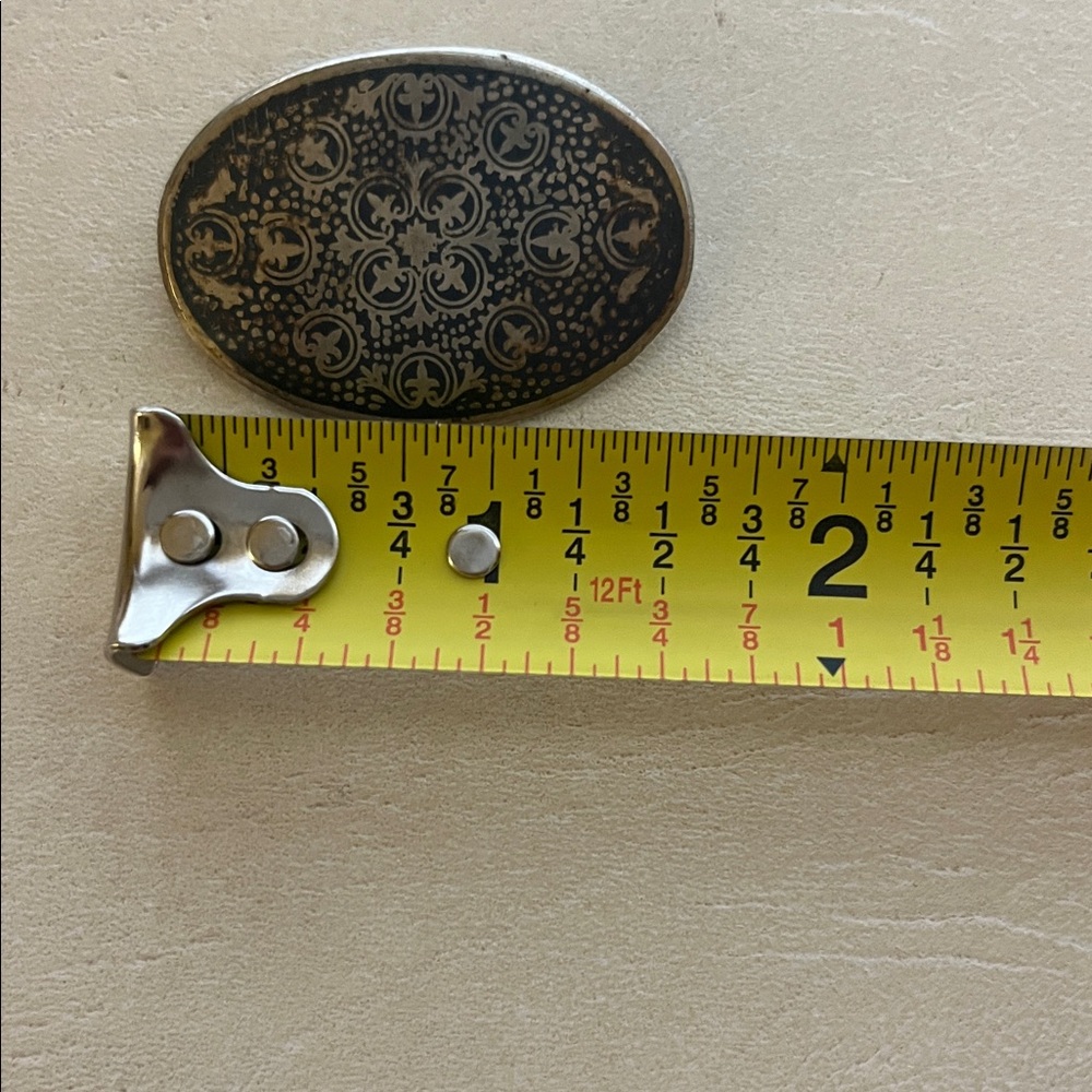 Oval Niello Brooch - image 3